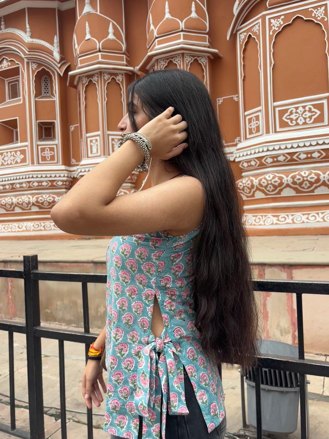 Panihari Pure Cotton Jaipuri Print Kurti
