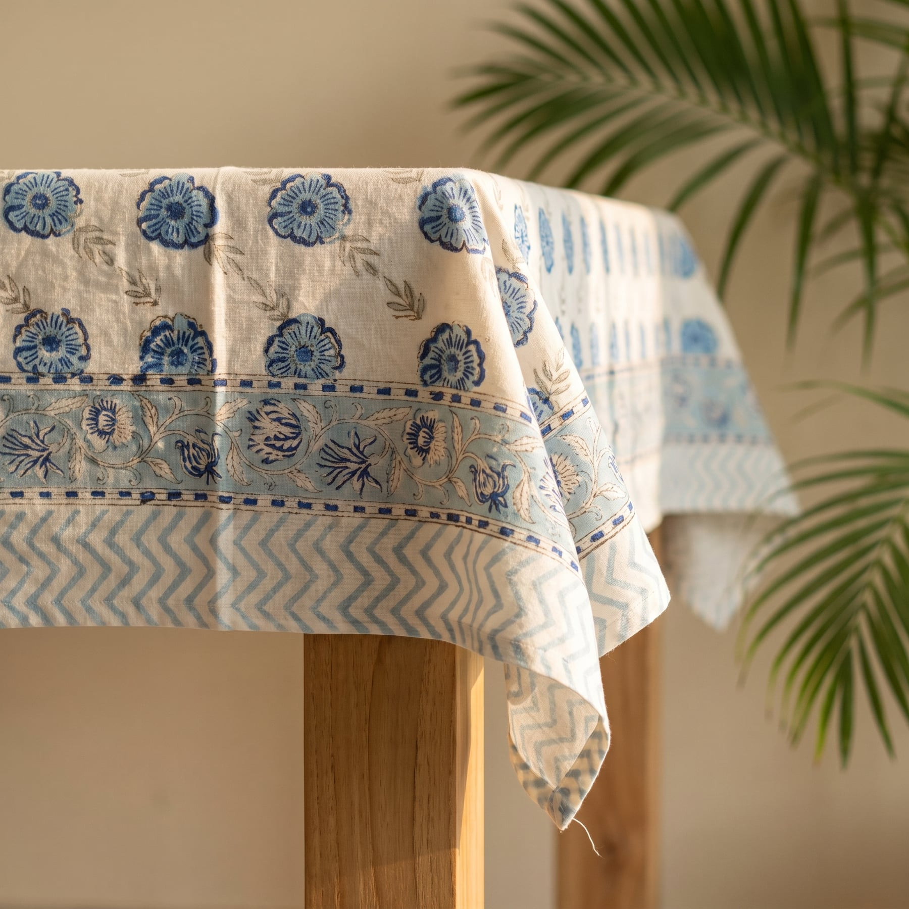 Baithak Pure Cotton Jaipuri Print Table Cloth