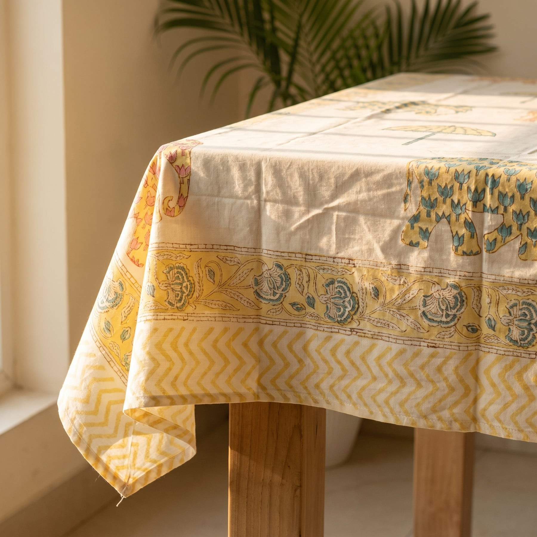 Diya Pure Cotton Jaipuri Print Table Cloth