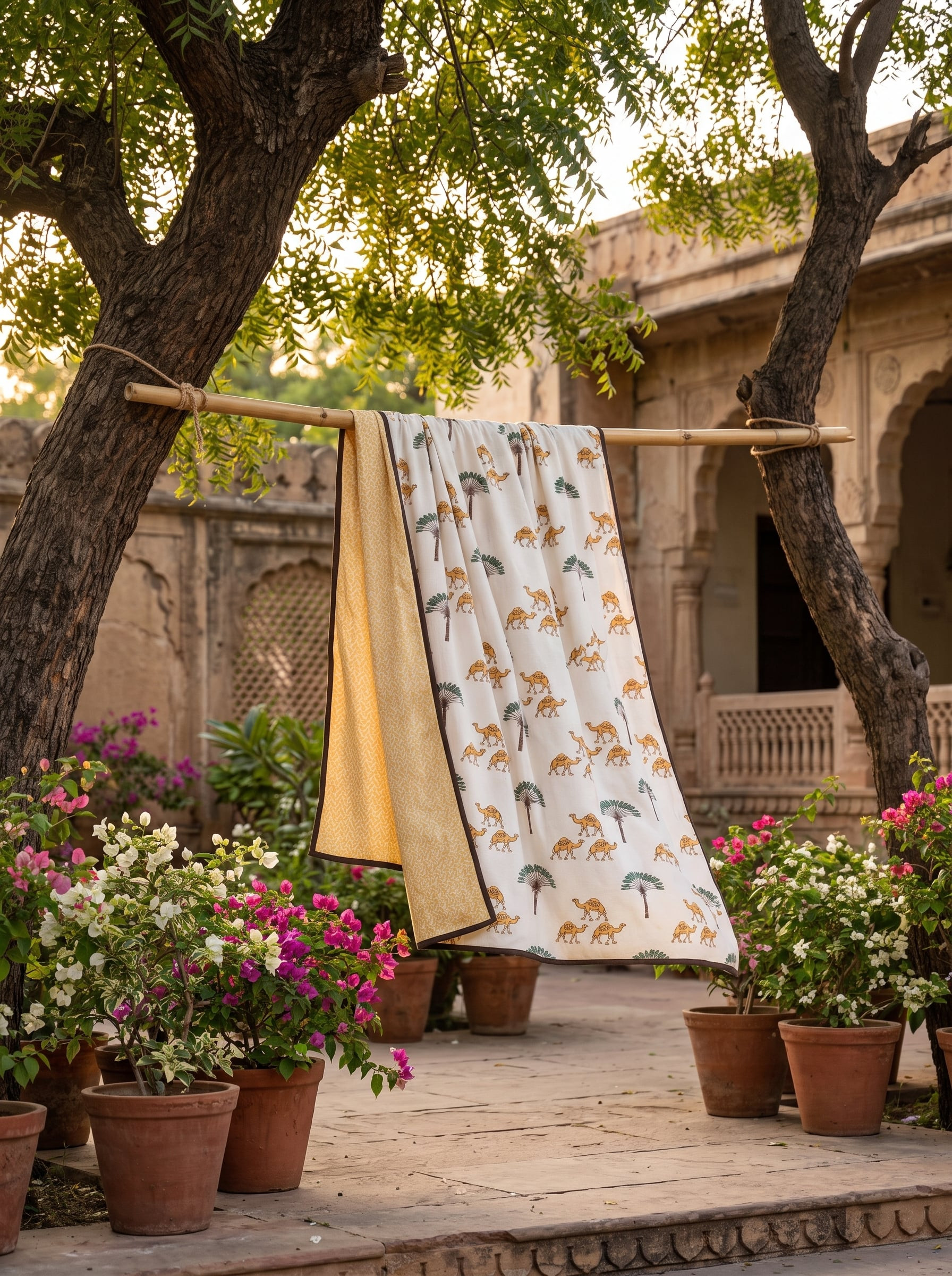 Lori Mulmul Cotton Handblock Printed Dohar
