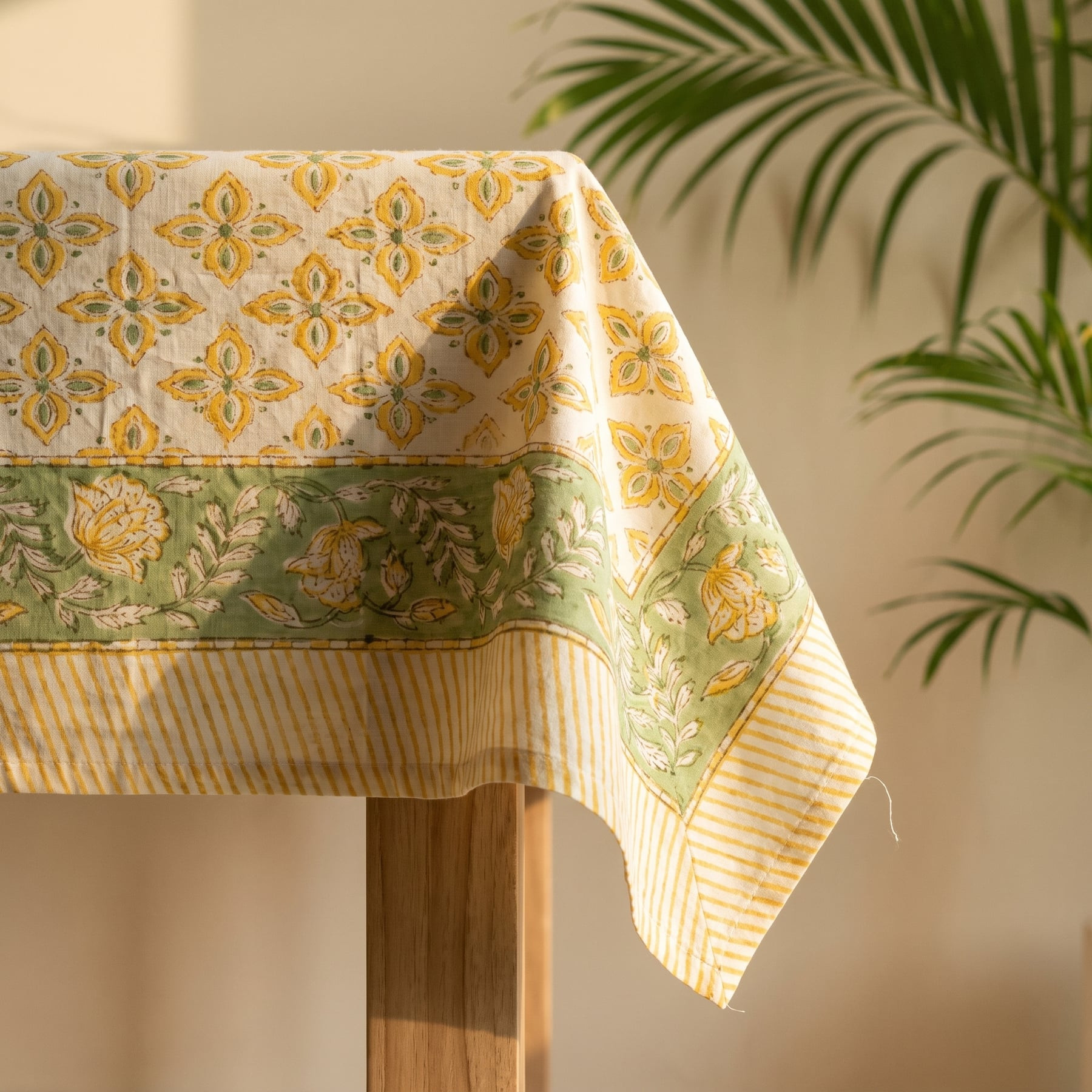 Mehfil Pure Cotton Jaipuri Print Table Cloth