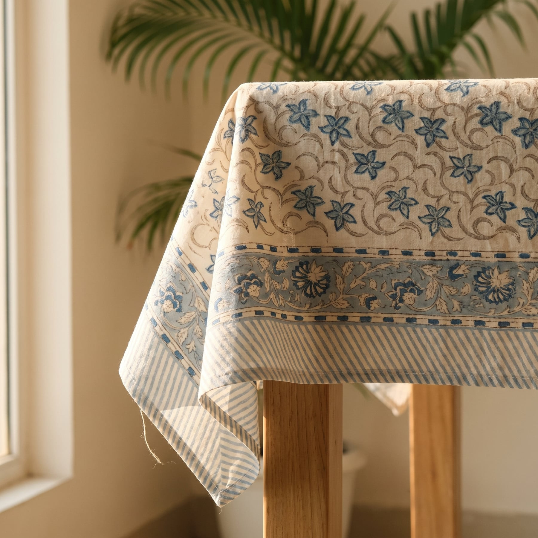 Surahi Pure Cotton Jaipuri Print Table Cloth